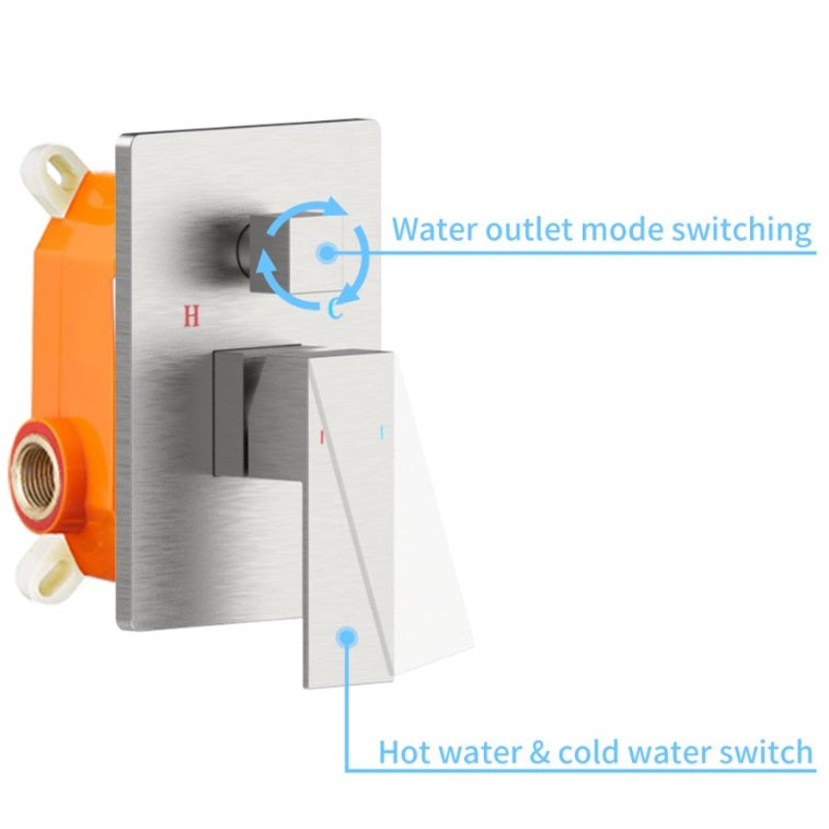 Rain Shower System Matte Black Tub Shower Faucet Set 10 Inch Square Rainfall Shower Head With Handheld Sprayer And Waterfall Tub Spout Pressure Balance Rough-in Valve Shower Mixer Combo