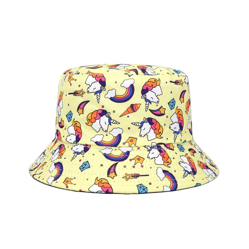 Unicorn Children's Sunscreen Cartoon Bucket Hat