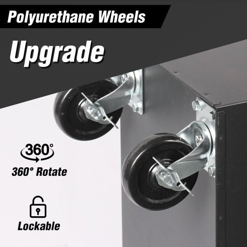 Rolling Tool Chest With 7-Drawer Tool Box With Wheels Multifunctional Tool Cart Mechanic Tool Storage Cabinet For Garage, Warehouse, Workshop, Repair Shop