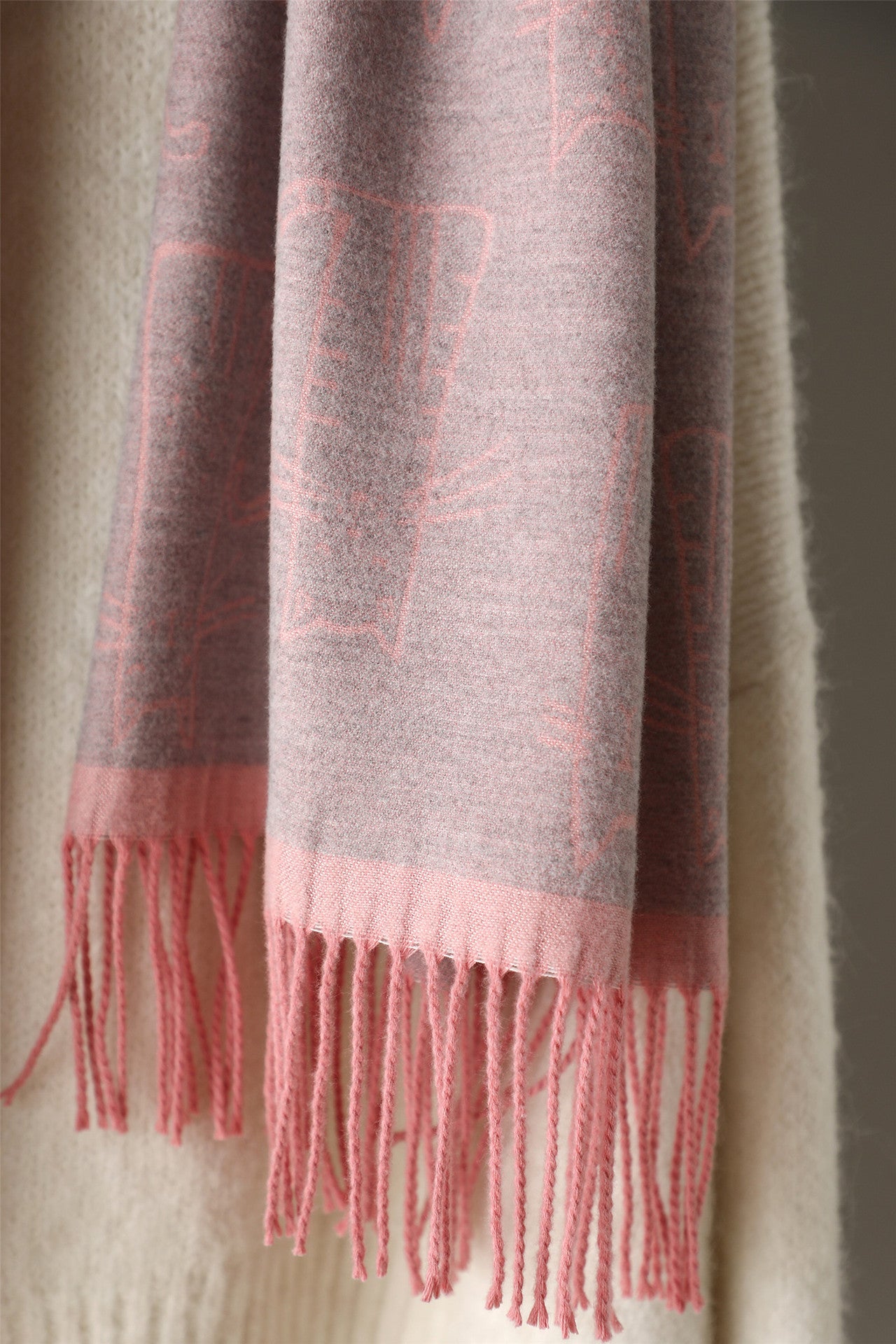 Printed Cashmere Shawl For Sun Protection In Autumn And Winter