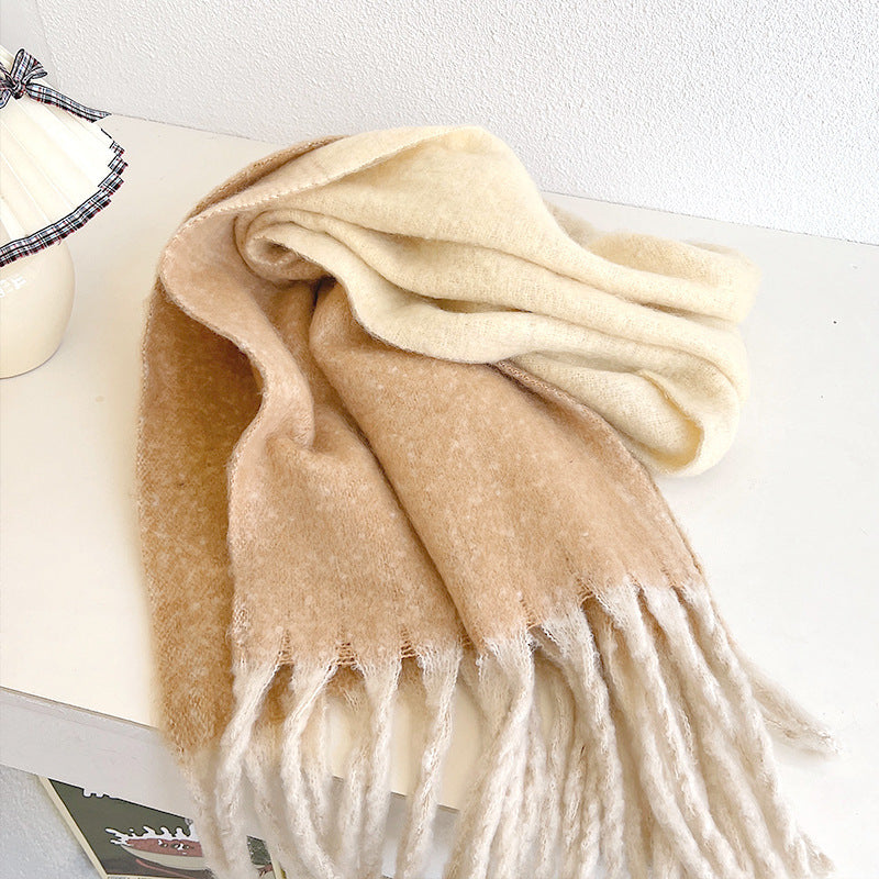 Women's Gradual Thickening Cashmere Like Scarf