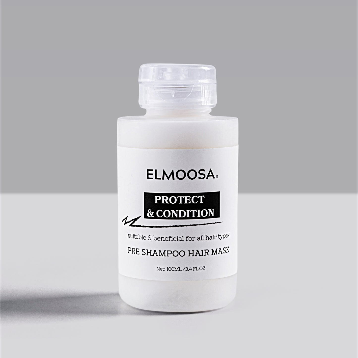ELMOOSA Pre Shampoo Hair Mask,100ml&300ml Keratin & Macadamia Ternifolia Seed Oil,Heat Protect Intensively Moisturizes Hair, Restoring Silkiness And Shine