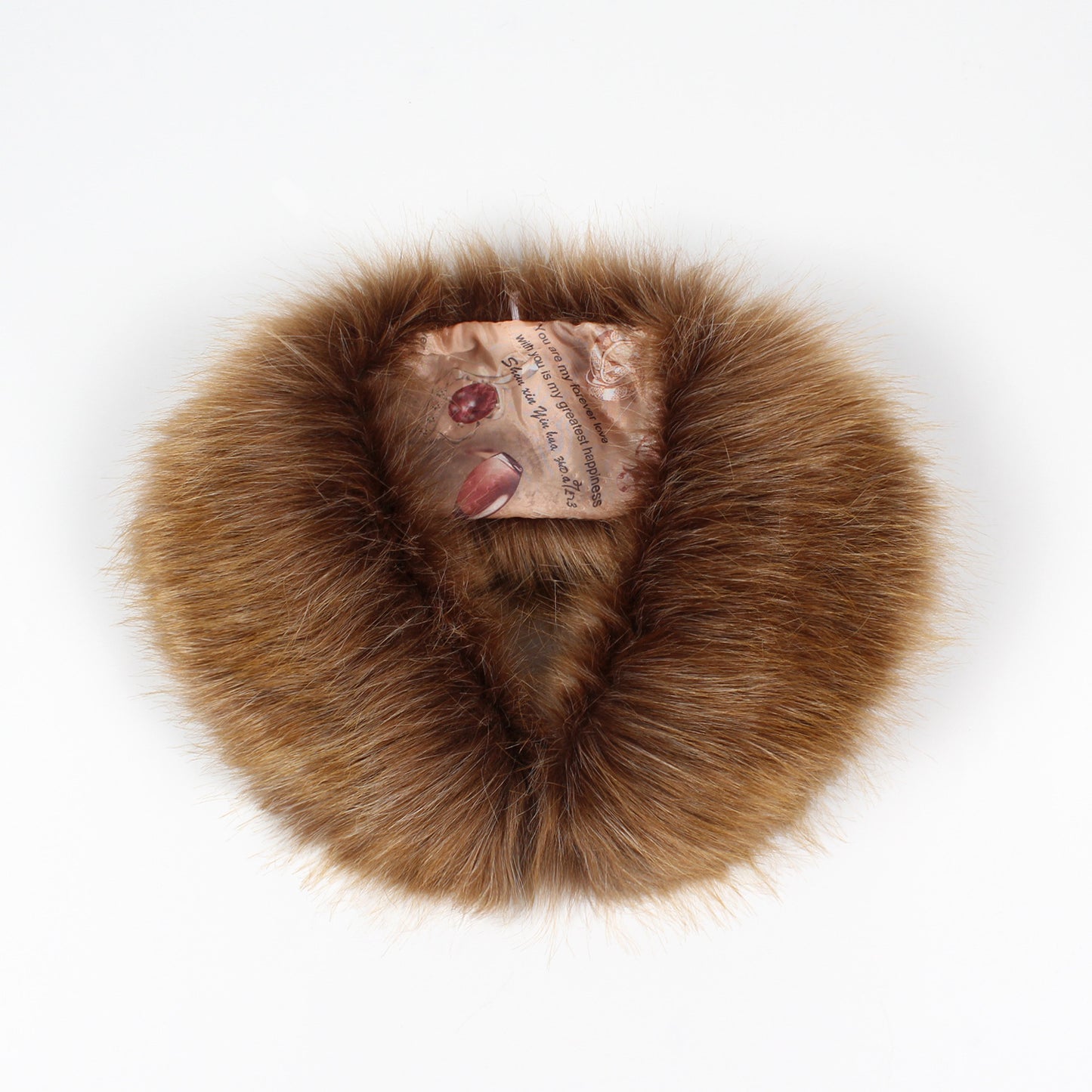 Faux Fox Fur And Rabbit Shawl