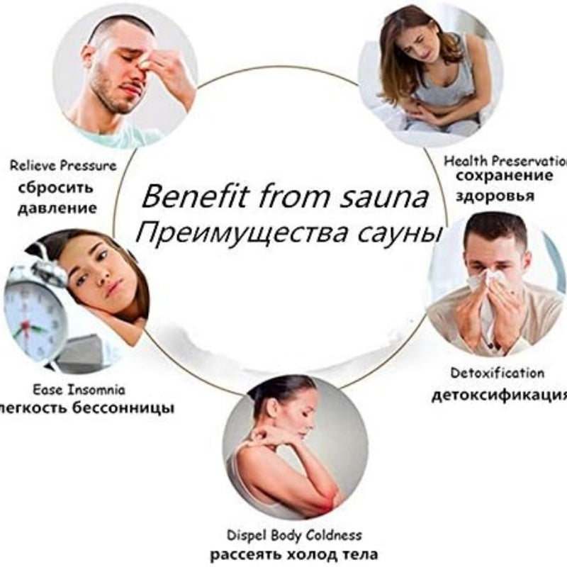 Portable Steam Sauna Kit, Home Black Sauna, With Folding Chair, Stainless Steel Pipe Support, Personal Spa For Insomnia Relief