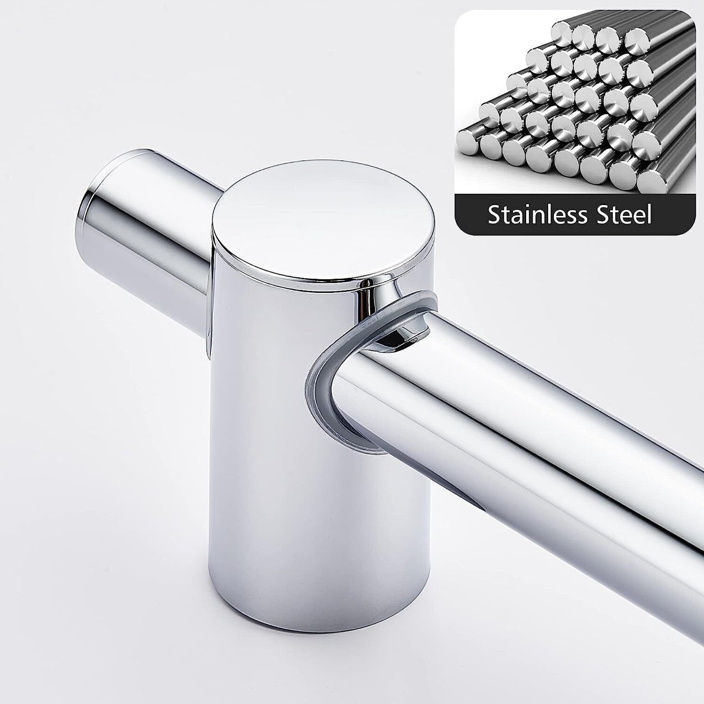 Shower Riser Rail Kit Slider Adjustable Chrome Head Holder Bracket Bathroom Set