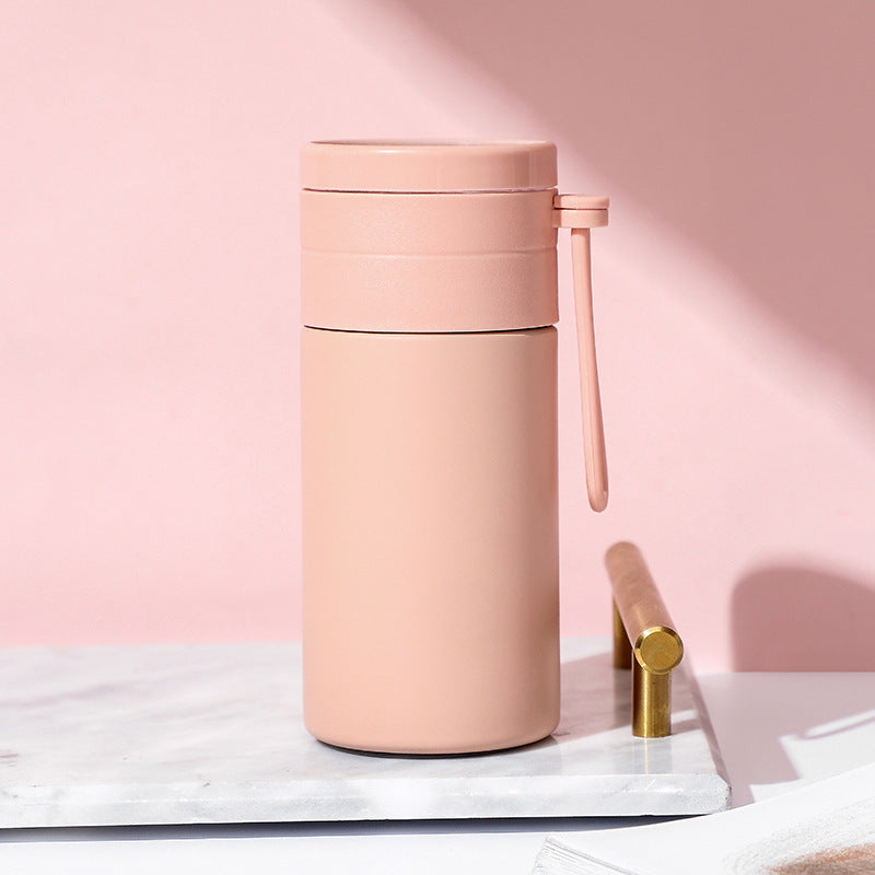 Stainless Steel Tea-water Separation Thermos Vacuum Double-layer Tea Cup