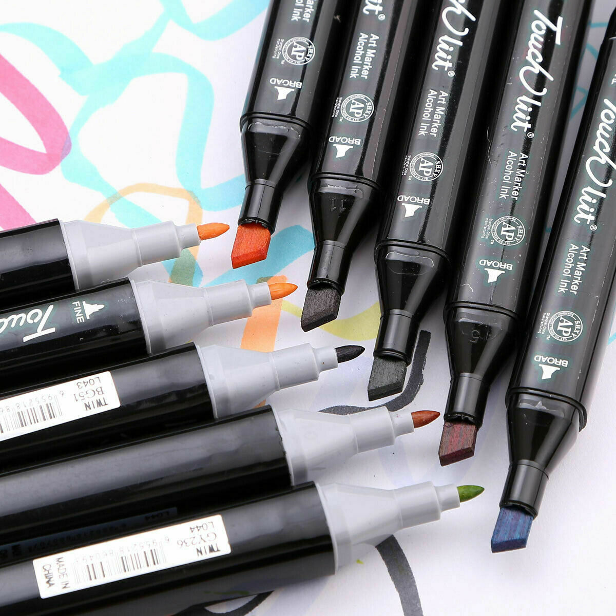 30 Color Acrylic Pens Marker Set Permanent Pen For DIY Graffiti Sketch Dual