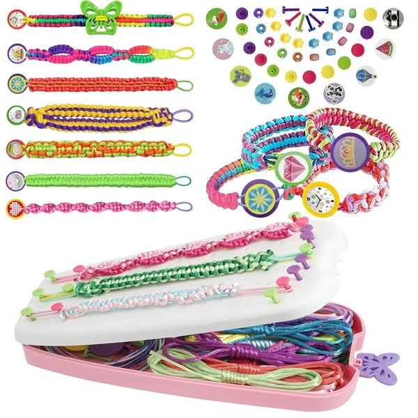 Girls Friendship Bracelet Making Kit, DIY Art Carfts Toy For Girls Age 8-12, 189 Pcs Friendship Jewelry Making Set For Christmas Birthday Gifts
