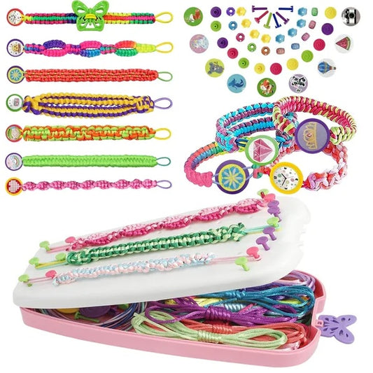 Girls Friendship Bracelet Making Kit, DIY Art Carfts Toy For Girls Age 8-12, 189 Pcs Friendship Jewelry Making Set For Christmas Birthday Gifts
