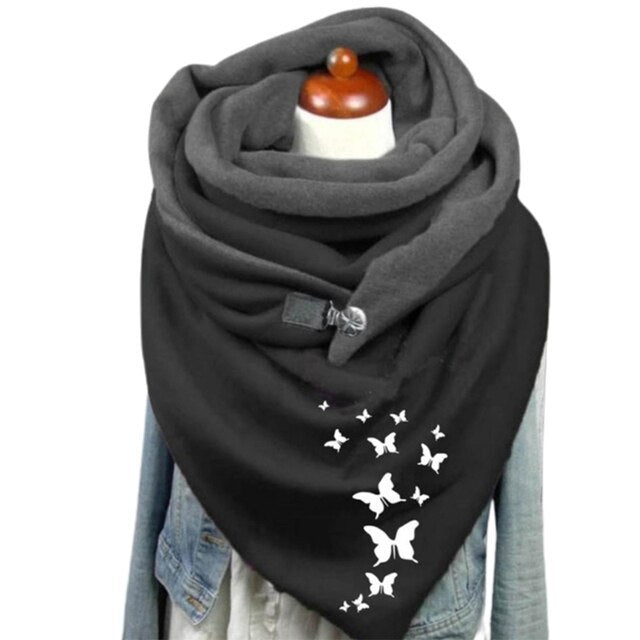 Women's Fashionable Cotton Warm Printed Scarf