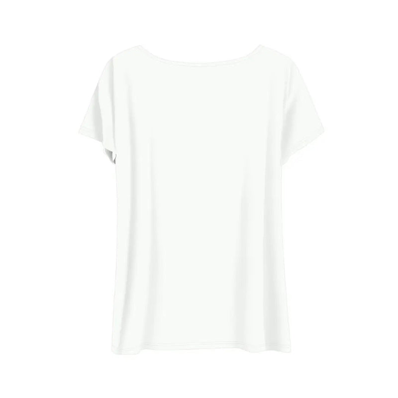 Women's Round Neck Short Sleeve T-Shirt With 'LOVE' & Sunflower Print