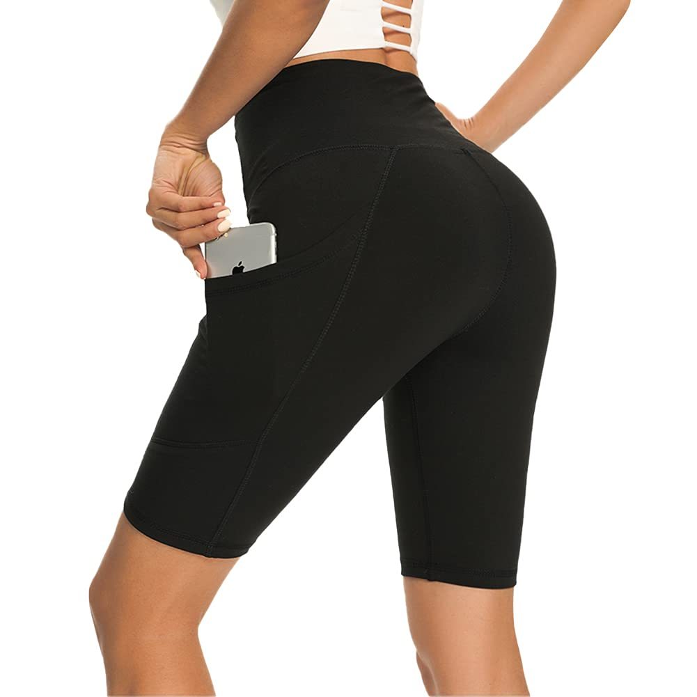 Yoga Pants - High Waist Five Points, 3 Pieces