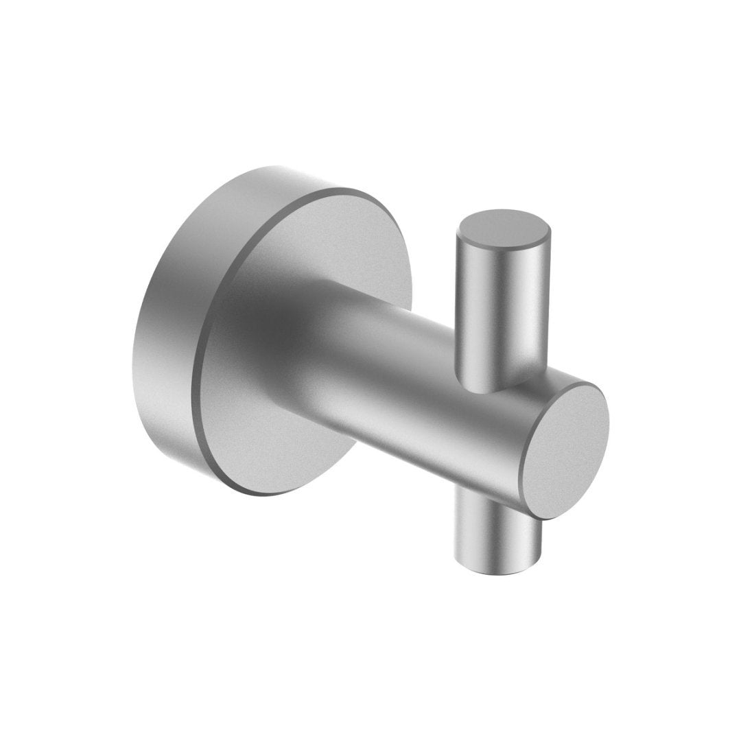 Round Base Wall Hanging Hook With Screws- Gun Grey Hook, 4 Pack, For Entry Shoe Cabinet, Wardrobe Bathroom Bedroom Furniture Hardware