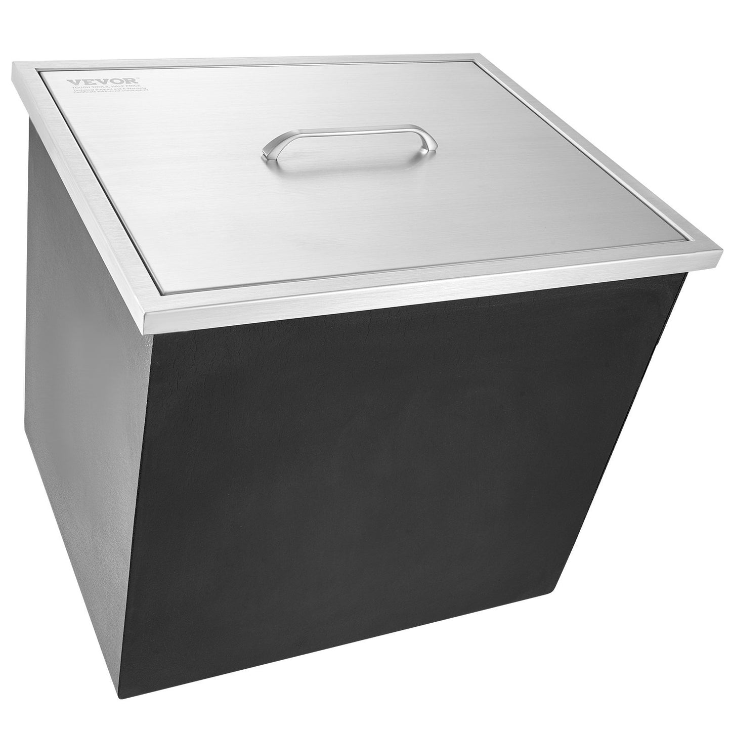 VEVOR Drop In Ice Chest, Stainless Steel Ice Cooler, Commercial Ice Bin With Cover, 40 Qt Outdoor Kitchen Ice Bar, Drain-pipe And Drain Plug Included, For Cold Wine Beer