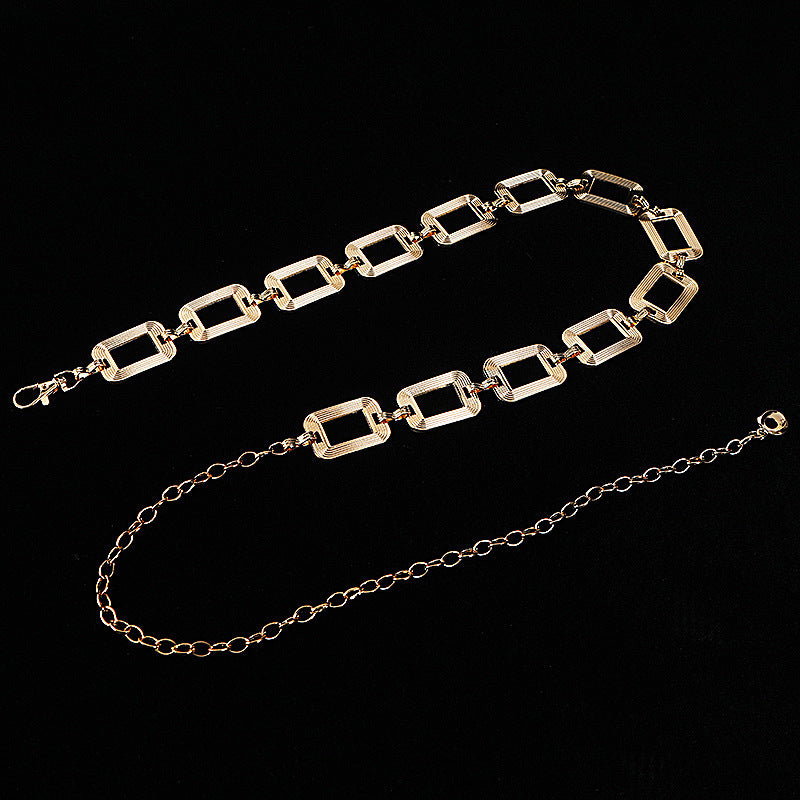 Chic Chanel-style Metal Phants Zipper