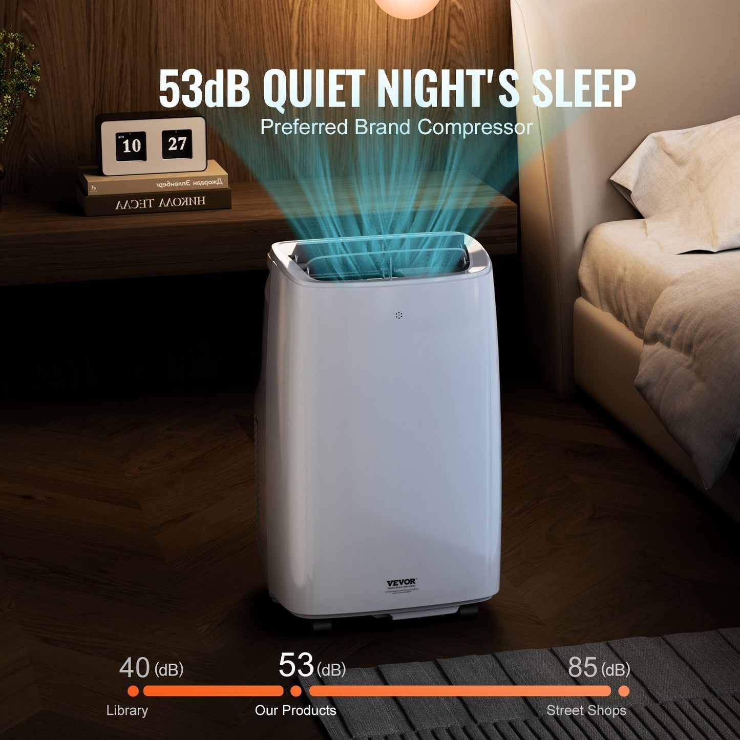 VEVOR Portable Air Conditioner 12k BTU 3 In 1 AC Cool Dehumidifier Fan