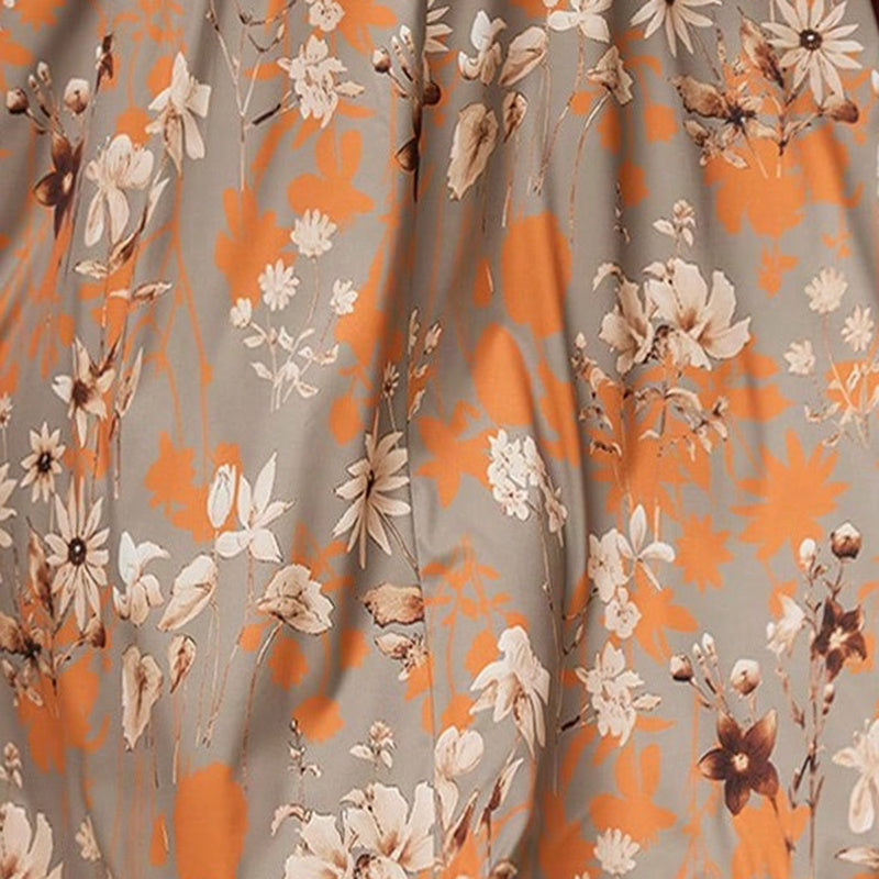 Women's Elegant Plus Size Floral Print Maxi Dress - Middle Eastern Bohemian Style Embroidery Long Dress