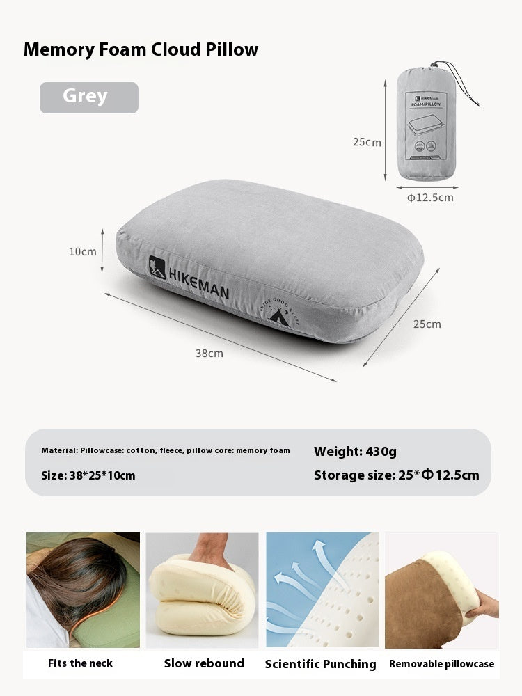 Outdoor Memory Foam Neck Protection Slow Rebound Memory Pillow