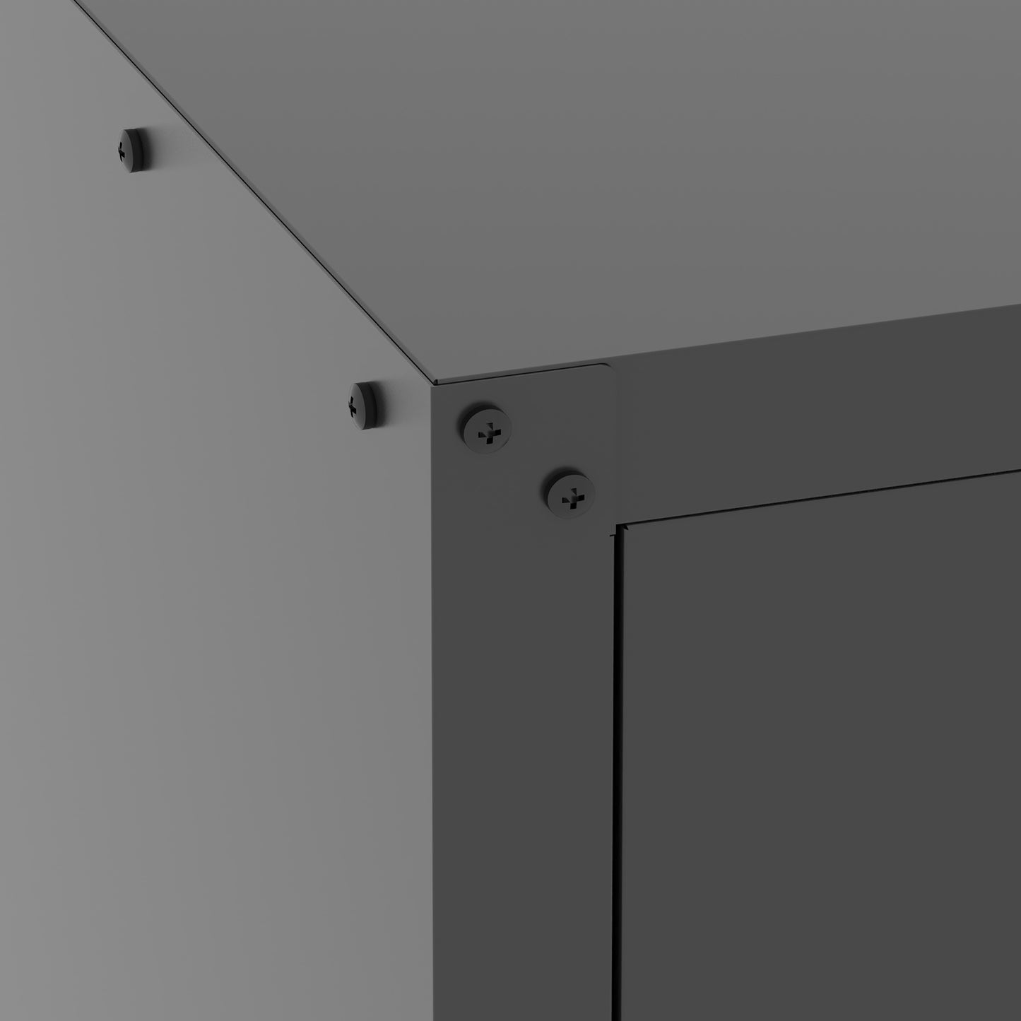 Metal Wall-Mounted Tool Storage Cabinet With 2 Locking Door 1 Adjustable Shelf 1 Opened Drawer For Garage Warehouse,Office,Assembly Required