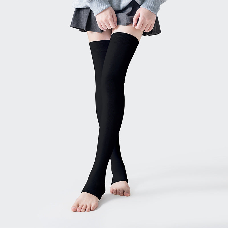 Autumn And Winter Plus Size Extended Cotton Over-the-knee Thigh Warm Socks