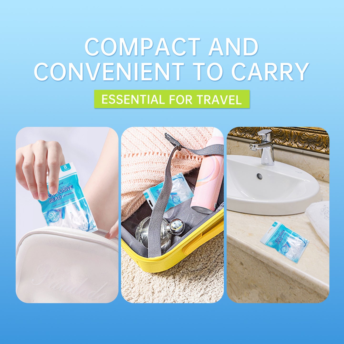 5-in-1 Mini Travel Toothbrush