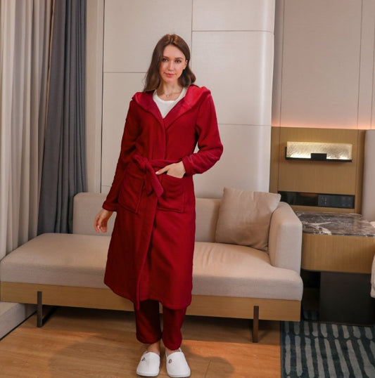 Women's Fibre Velvet Gown Set