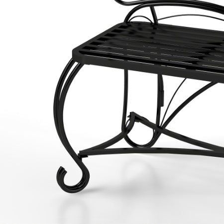 Butterfly Cast Metal Garden Bench, Outdoor Bench Patio Seat, Park Bench Outdoor Seating For Garden, Yard, Park, Entryway
