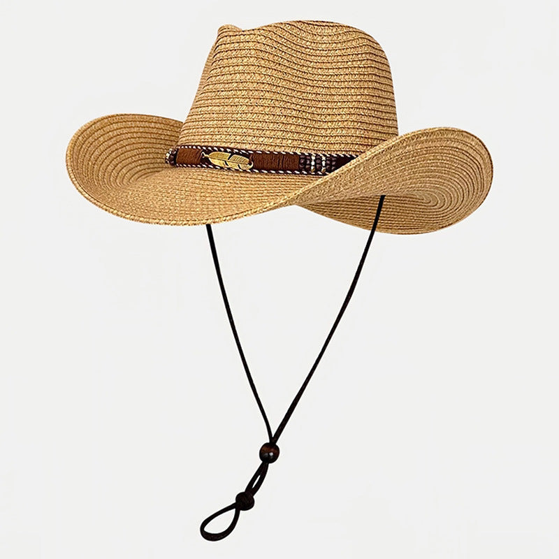Retro Hand-woven Straw Hat For Men And Women