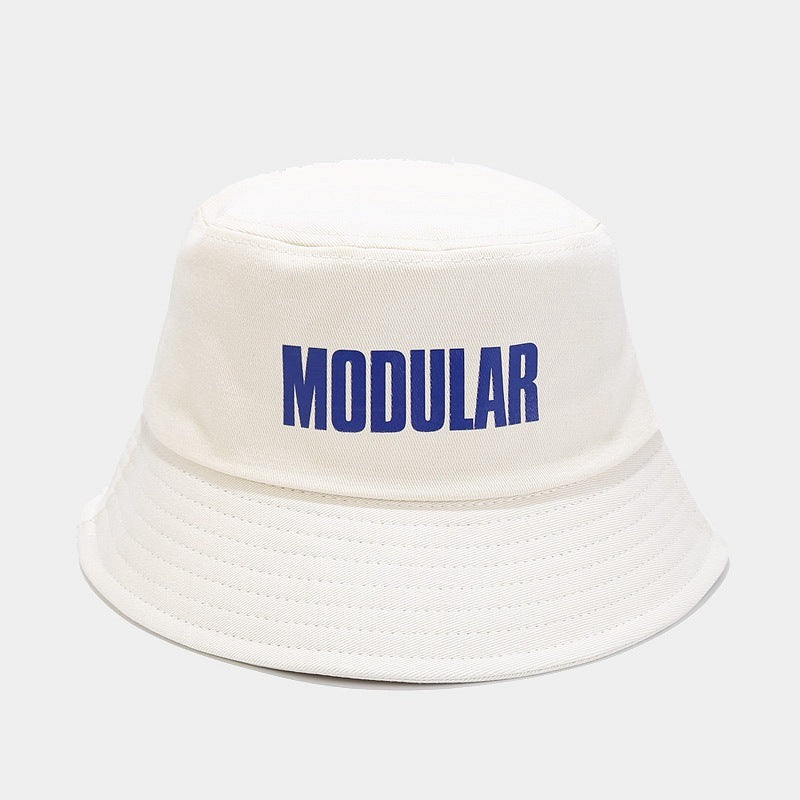 Letters Fisherman Hat Face-showing Little Korean Style Students