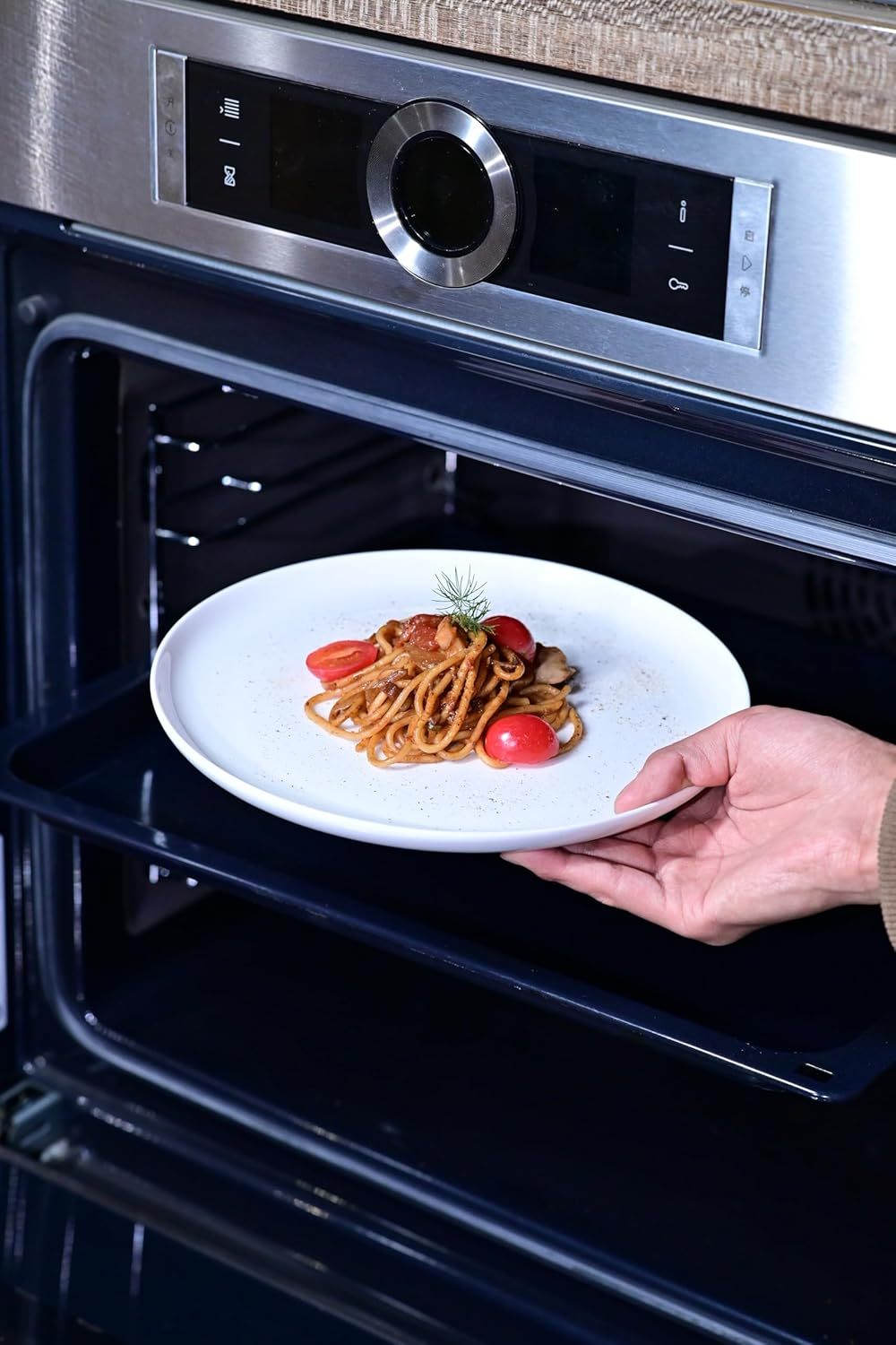 Lily Bone China Dinnerware Set, 16 Pieces, Service For 4, White Plates, Dishes, Bowls Set, Microwave And Dishwasher Safe