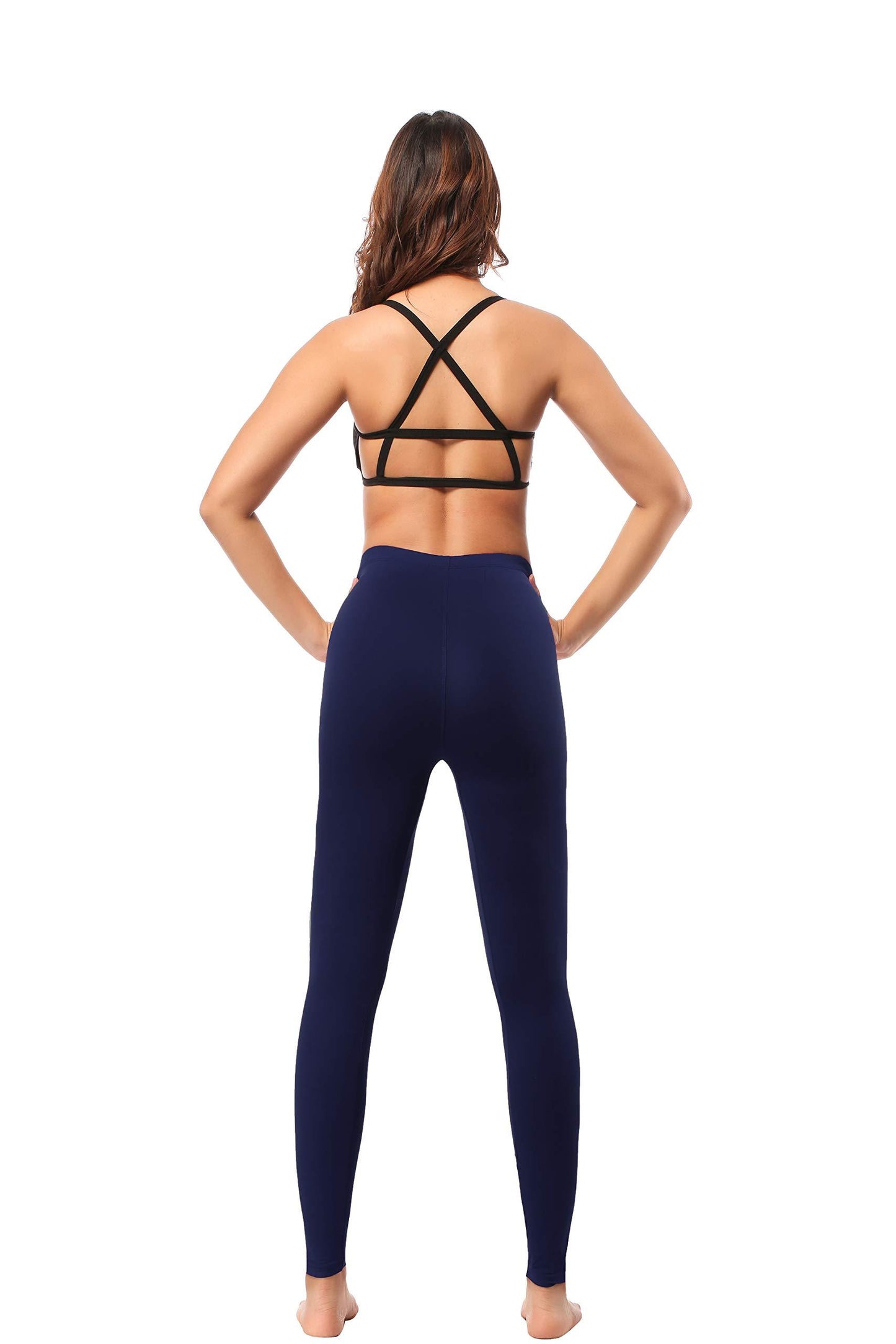 Leggings - Cropped Low-waisted Solid Color