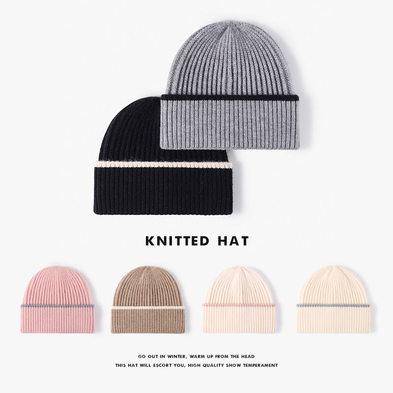 All-match Simple Warm Thickened Knitted Hat
