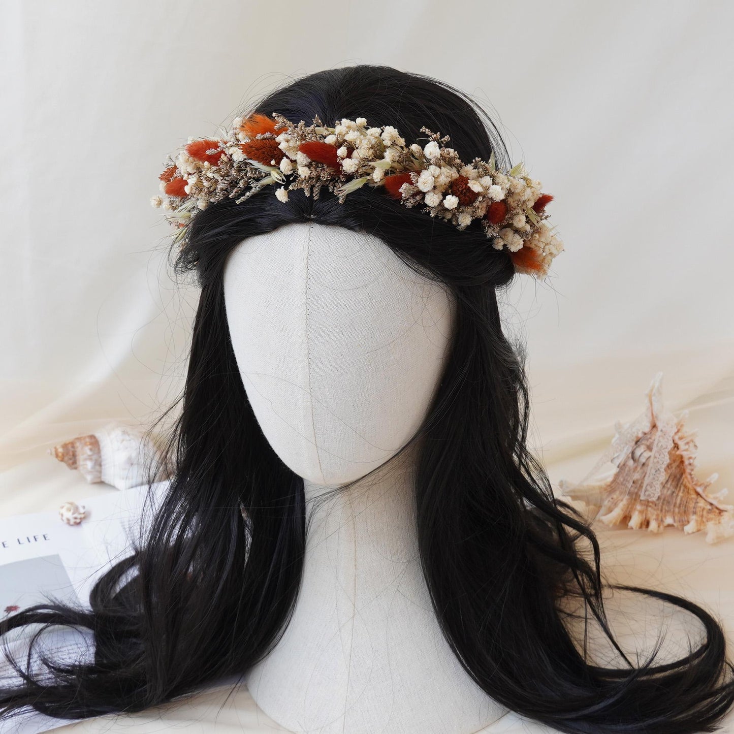 Gypsophila Crown, Dried Flower Crown, Bridal Wedding, Daily Party, Birthday Suitable Crown
