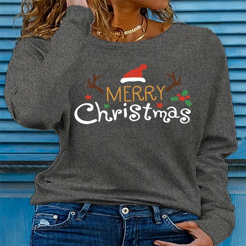 Women's Printed Hoodless Sweatshirt