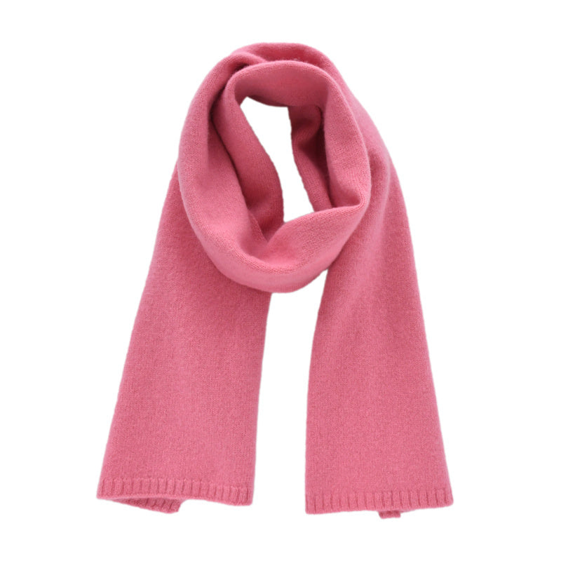 Women's Fashion Versatile Knitted Wool Solid Color Scarf
