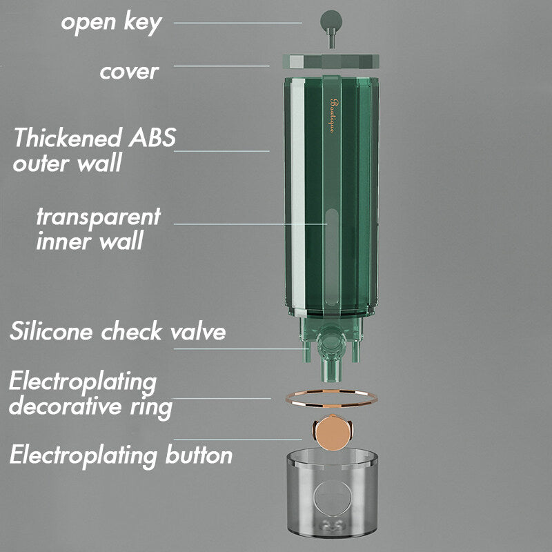 450ml Manual Wall Mounted Bathroom Liquid Soap Dispenser Washing Hand Sanitizer Family Hotel Shower Gel Bathroom Accessories