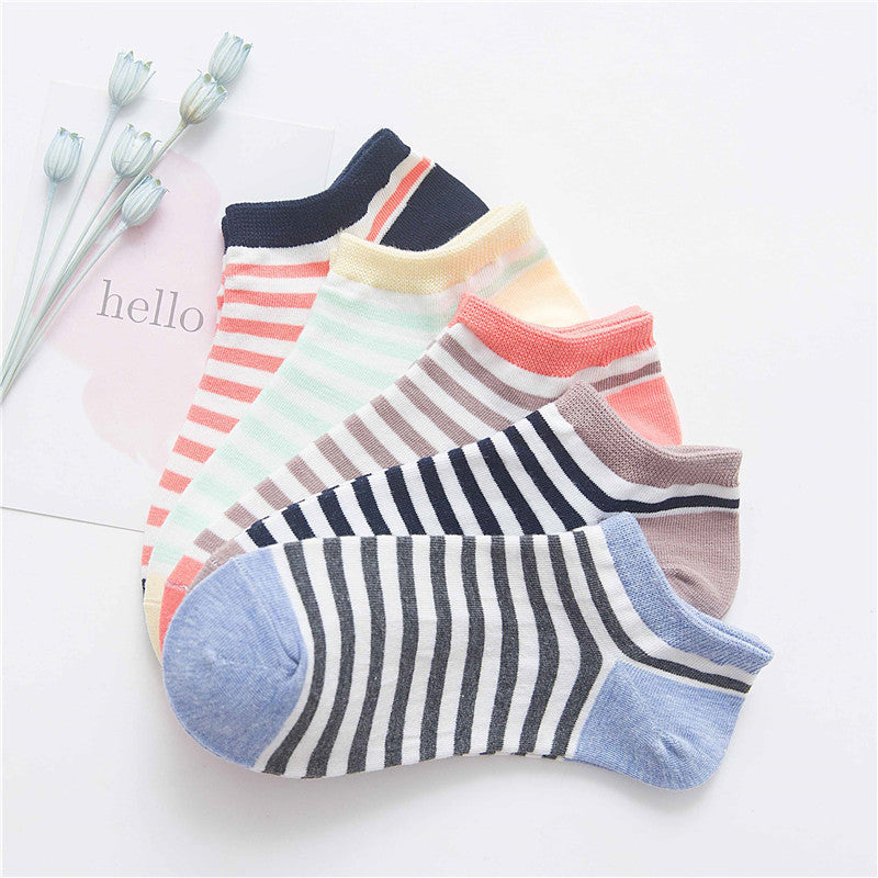 Short Cartoon Cat Head Spring And Summer Sweet Cotton Socks