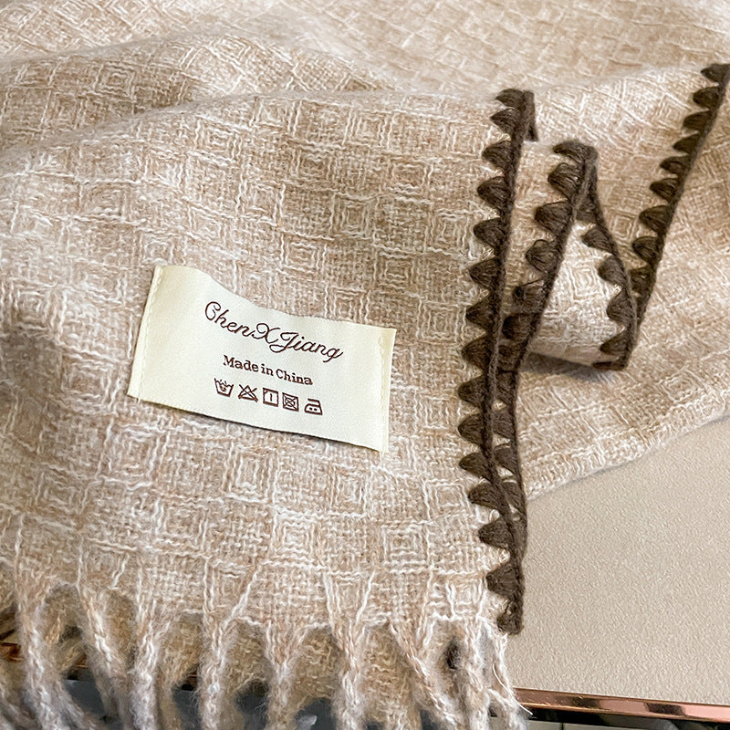 Double Sided Cashmere Thickened Student Neck