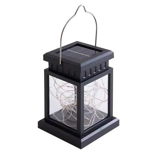 3PCS Solar Powered LED Lantern Light Waterproof Lamp Hanging Outdoor Garden Lawn