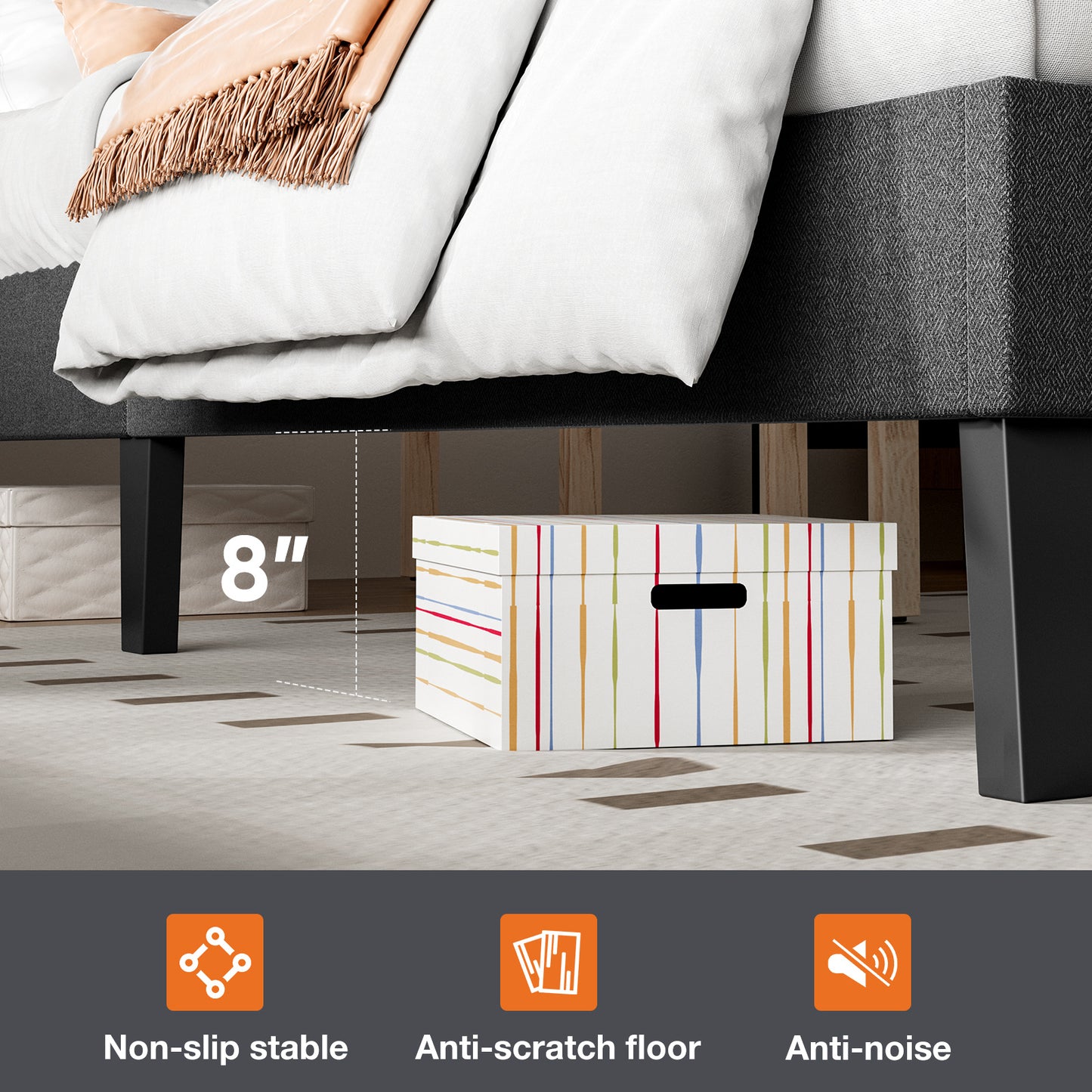 Full Bed Frame With Headboard