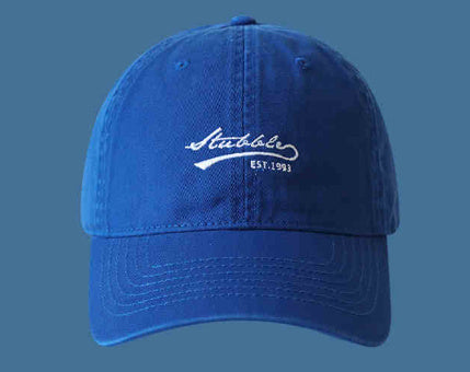 Klein Blue White Knitted Hat Sapphire Blue Woolen Cap