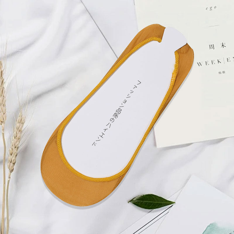 Invisible Boat Socks Women's Summer Socks Low-cut Non-slip Ice Silk