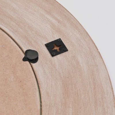 Rustic Farmhouse Style Handcarved Wooden Decorative Hanging Wall Mirror-36