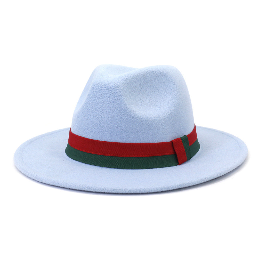 Big Brim British Style Woolen Jazz Top Hat