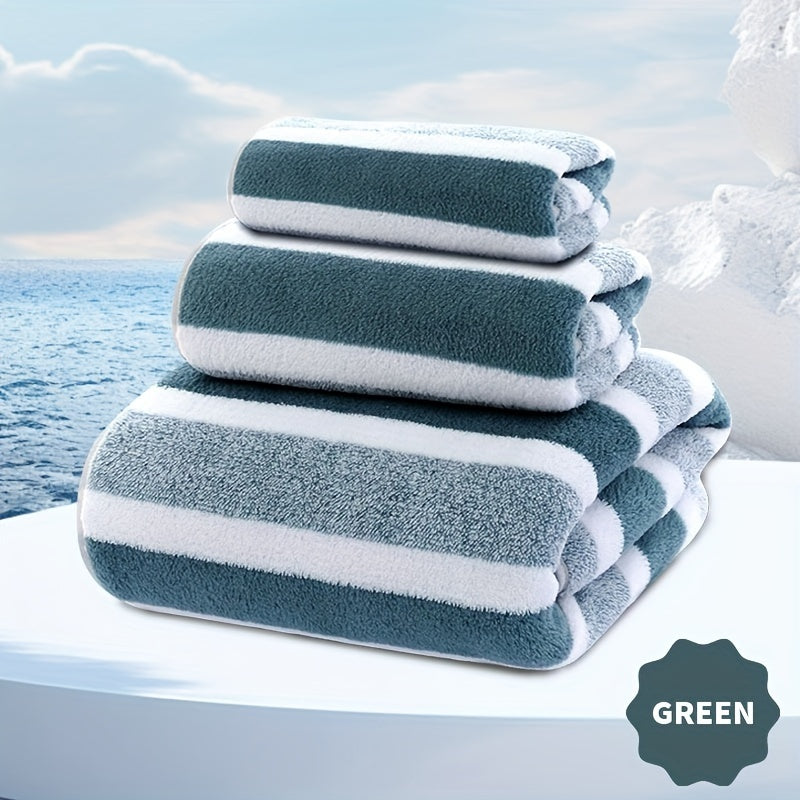 3 Piece Towel And Bath Towel Set, Super Soft Absorbent Bath Towel For Home And Hotel Shower Towel Bath Towel, New