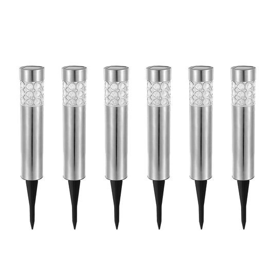 6Pcs Solar Pathway Light IP44 Waterproof 3 RGB Color Changing For Yard Garden Pathway Walkway