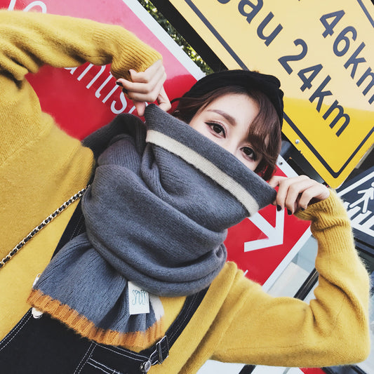 All-match Knitted Wool Student Japanese Long Style