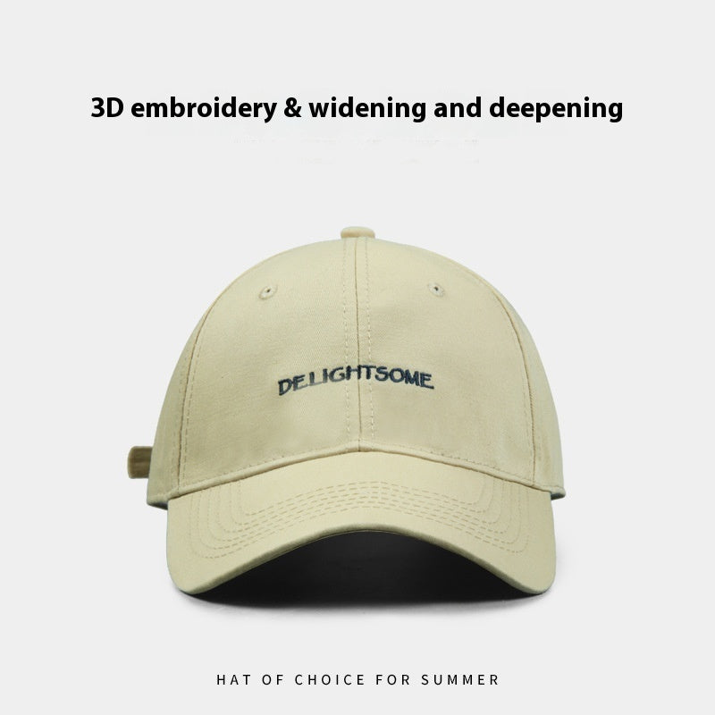 Spring And Summer Outdoor Embroidery Letters Fashion Casual Hat Ladies