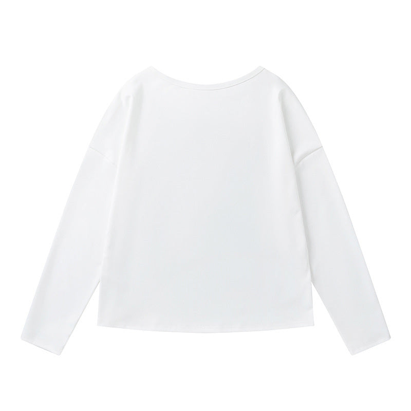 Women's Off-Shoulder Long Sleeve Top & Pants Set - 'NOPE Not Today' Print Casual Lounge Outfit For Spring&Fall