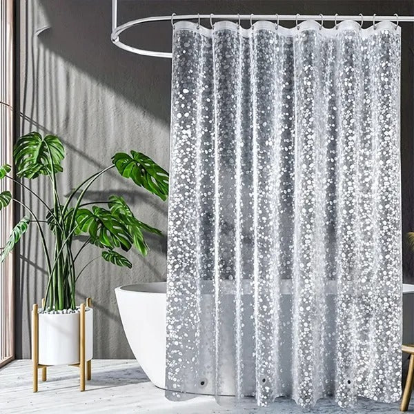 3D Pebble Pattern Shower Curtain Liner